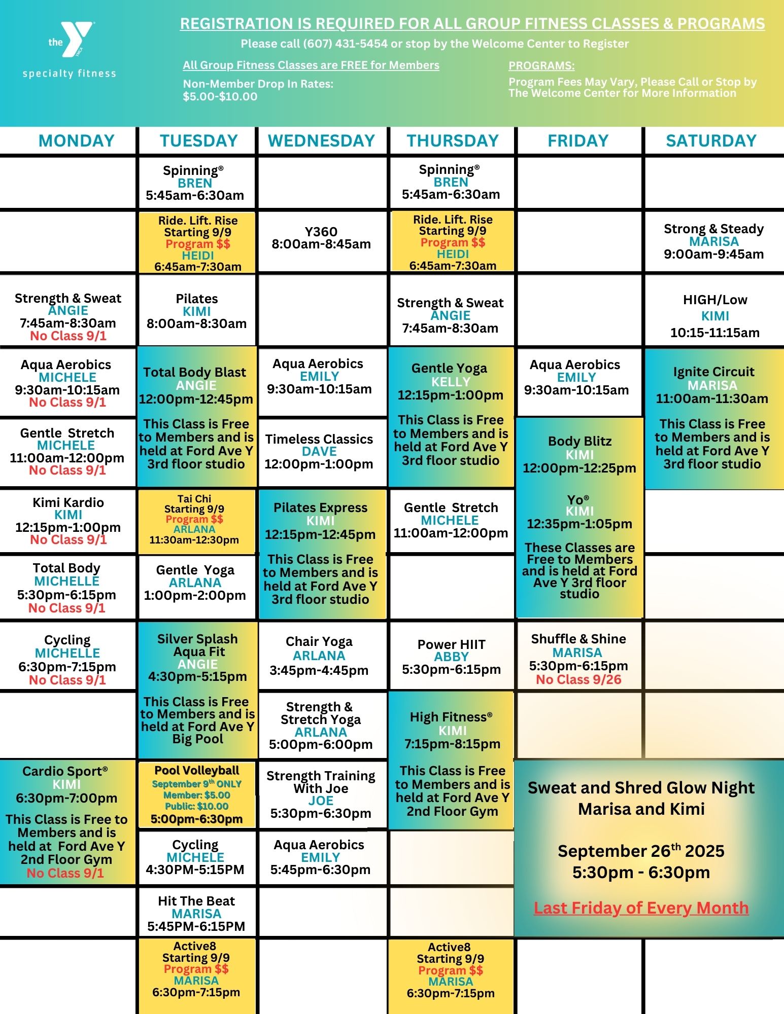 schedules-oneonta-family-ymca